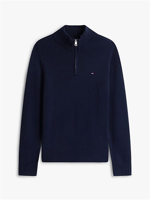 lambswool zip mock TOMMY HILFIGER | MW0MW36536DW5